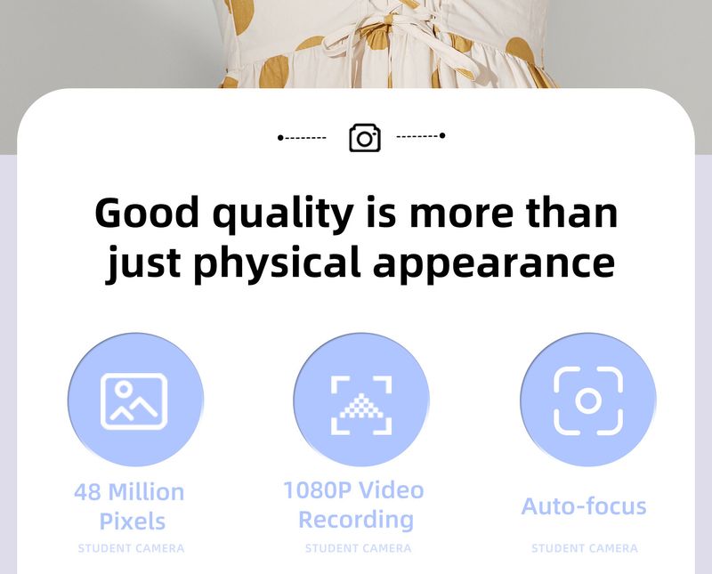 Student Entry-Level Digital Home Mini Camera Children's Photography Alternative To CCD Toy 48.0million_voghion.com