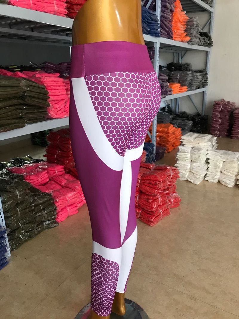 Pantalon de yoga imprimé numérique pour femmes, taille haute, levage des hanches, vêtements de sport, fitness, séchage rapide_voghion.com