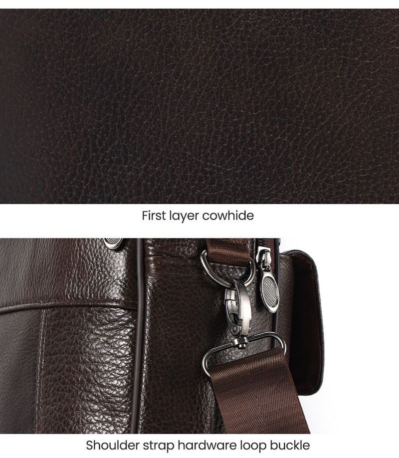 New Fashion Shoulder Bag Large Capacity Genuine Leather Men's Crossbody Bag Outdoor Sports Vertical Style_voghion.com