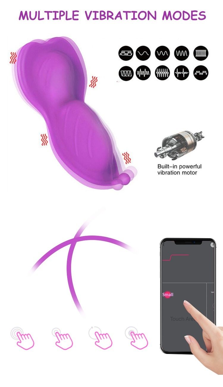 luckyqqyp App-gesteuerter Vibrator für Frauen, unsichtbarer Vibrationsmasturbator, Klitorismassagegerät, Erotikartikel_voghion.com