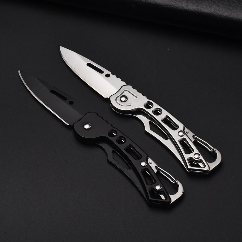 Navaja plegable de acero inoxidable para supervivencia, caza, acampada, pesca, portátil, para llevar fruta, herramientas para exteriores, para enviar cuerdas._voghion.com