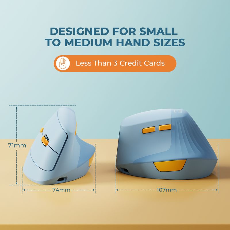 SEENDA Vertikale Drahtlose Maus Typ C Wiederaufladbare Ergonomische USB & Typ C Mäuse Für Laptop Laptop PC MacBook Windows Android_voghion.com