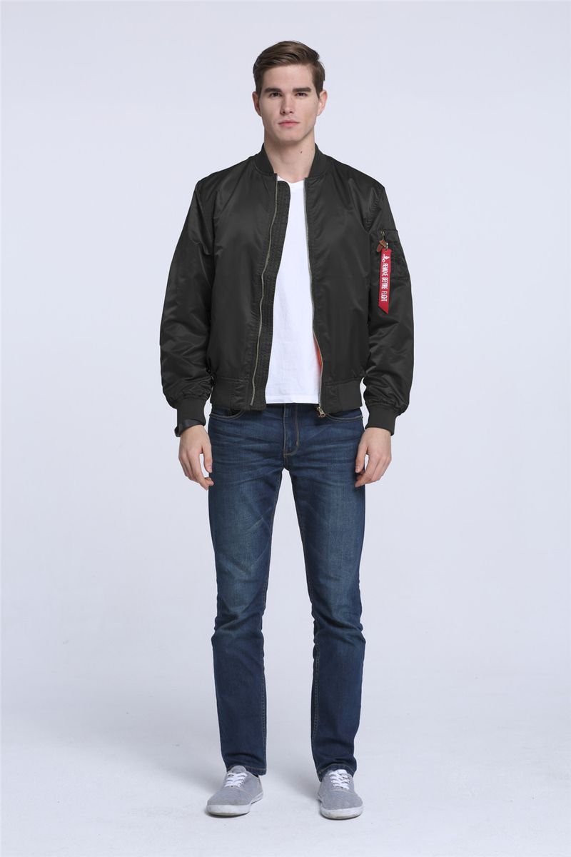 CT New Spring And Autumn Thin Plus Size Sports Casual Stand Collar Air Force MA1 Pilot Men's Baseball Jacket_voghion.com