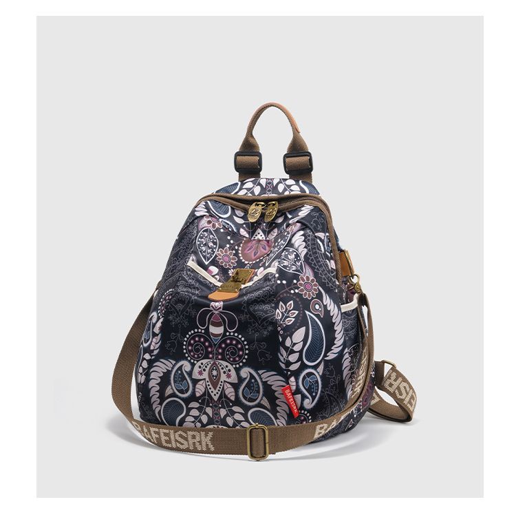 China-Chic style optional pattern printed casual travel lightweight backpack women's fashion large capacity handbag_voghion.com