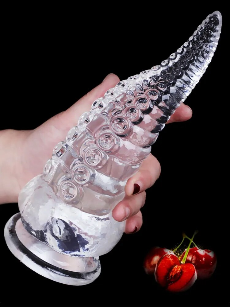 Clear Octopus Prostate Massage Tentacles Butt Plug for Women Men Transparent Anal Expansion Butplug Sex Toys_voghion.com