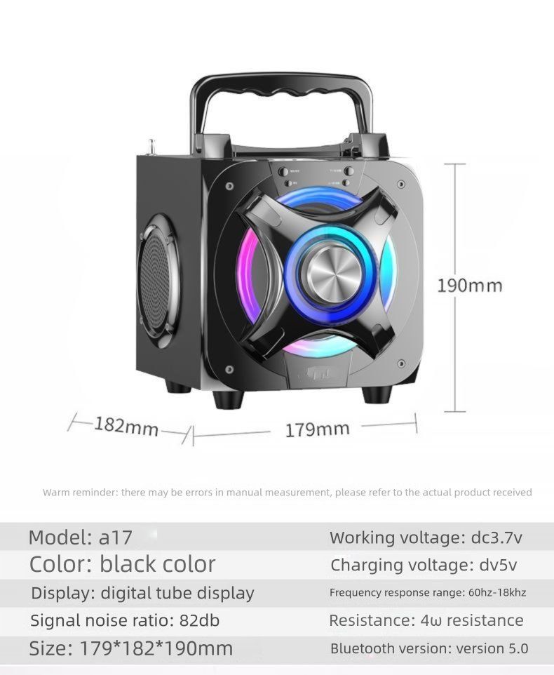 Charming Infinite Square Dance Outdoor Bluetooth Tragbares Handmikrofon Drahtloses Karaoke-Lautsprecher Hohe Lautstärke_voghion.com