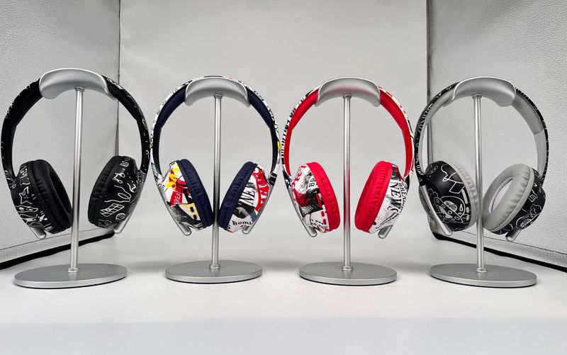 Vibrant Cartoon Over-Ear Bluetooth Headphones With Hi-Fi Stereo Sound, 8H Playtime, Lightweight Comfort For Music & Calls_voghion.com