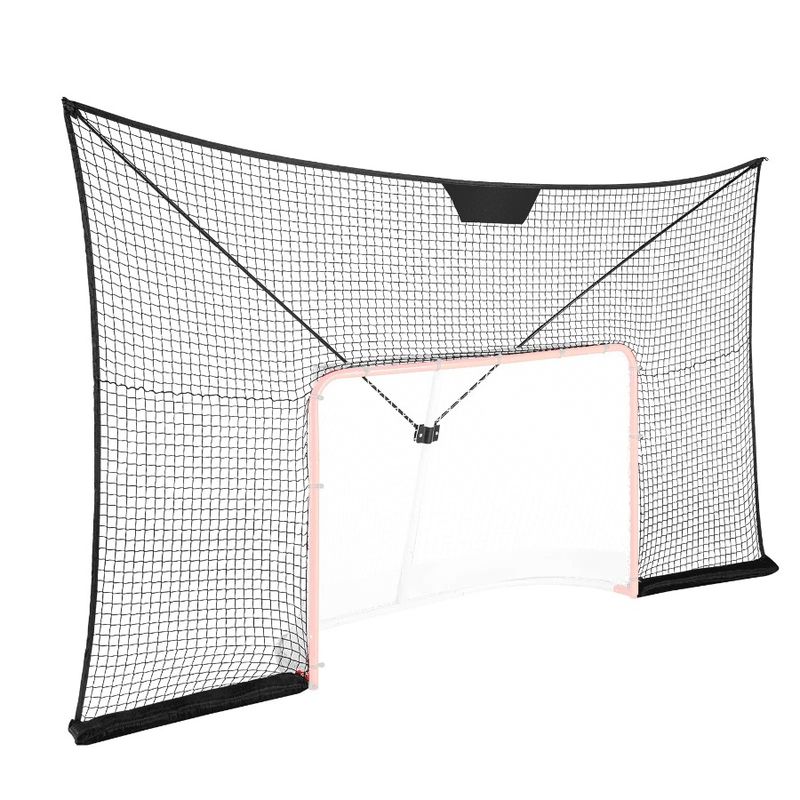 Hockey Net Street Hockey Sport Target 12x7FT Netting Outdoor Goal Backstop_voghion.com
