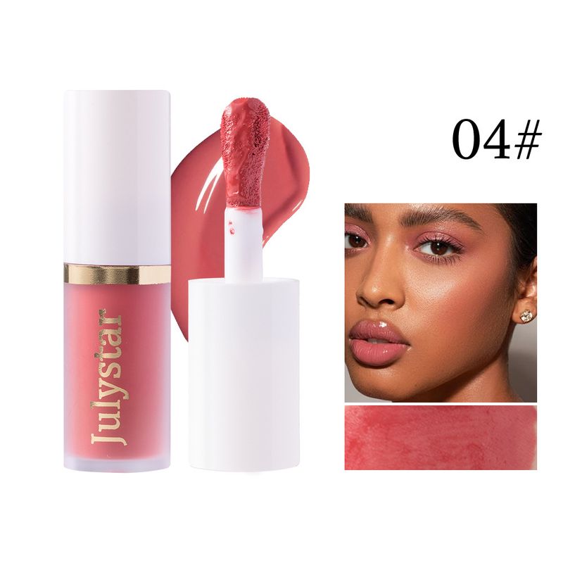 Julystar Long-Lasting Pearlescent Face & Lip Makeup Set - Blush Liquid, Highlighter & Contour For Natural Radiance_voghion.com