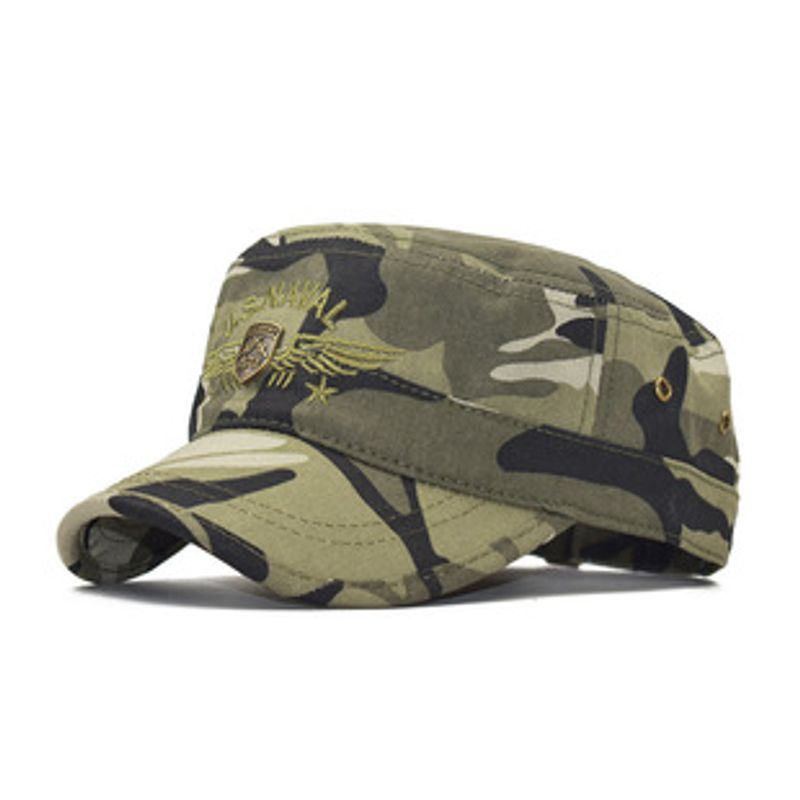 Cappellini da baseball unisex a righe mimetiche US MARINES piatti all'aperto_voghion.com