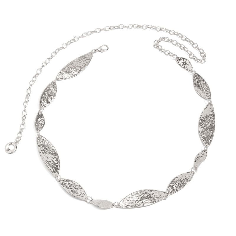 Cintura decorativa in foglia di metallo con personalità transfrontaliera europea e americana, stile street creativo, motivo a bussare_voghion.com