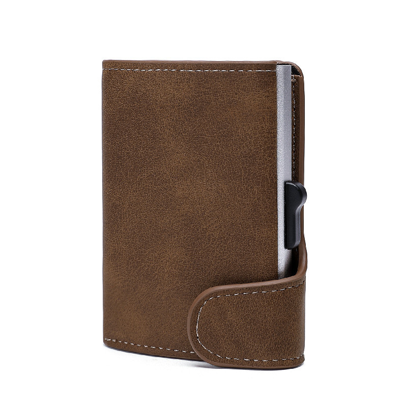 Brand High Quality Aluminum Alloy Card Case Wallet, Credit Card Bag Side Push_voghion.com