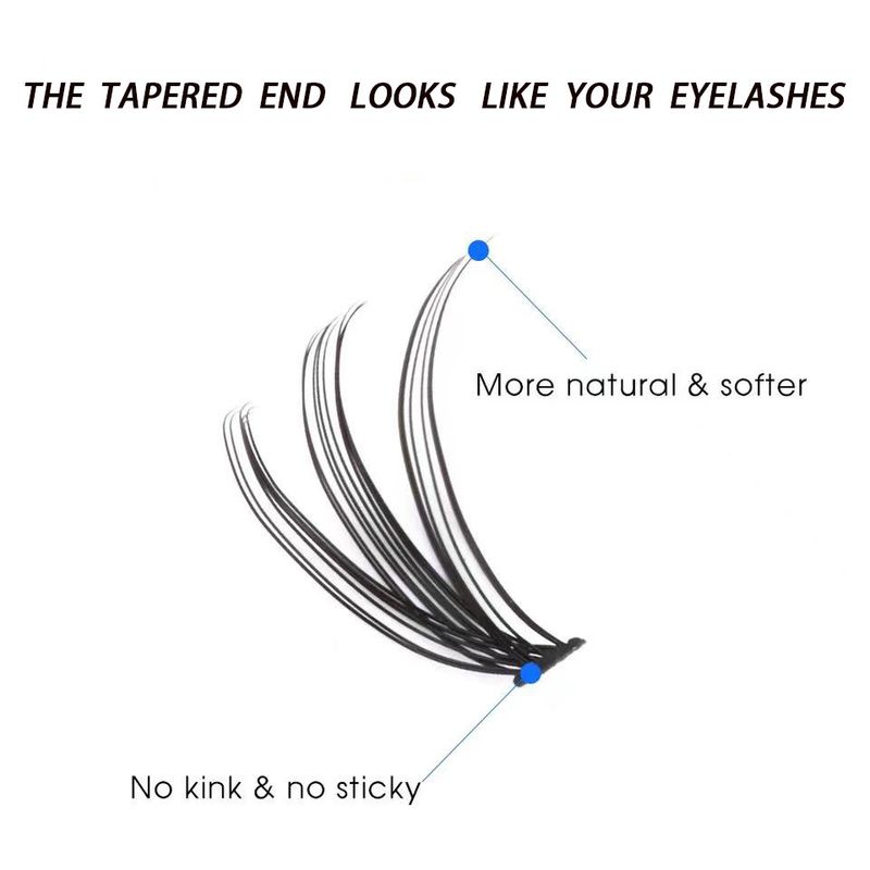 20D/30D/40D/50D False Eyelashes - Self-Application Cluster Lashes (Natural & Voluminous, Easy DIY For Everyday Wear)_voghion.com