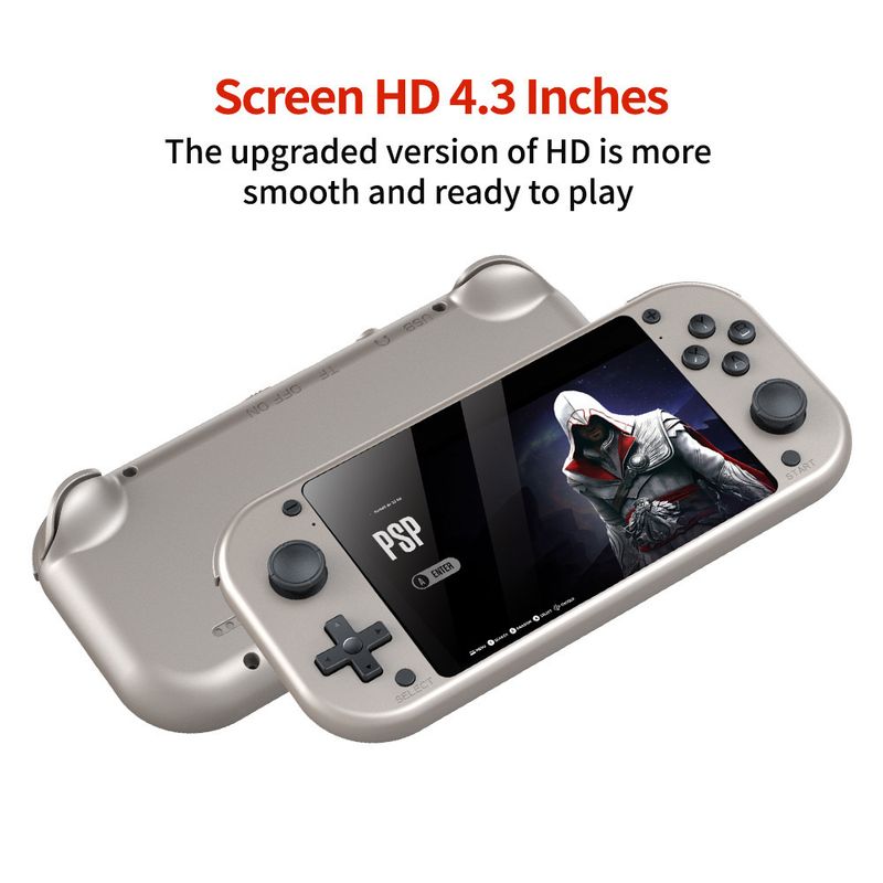 Yeni Elde Taşınabilir 4.3 inç Yüksek Çözünürlüklü PSP Arcade Nostaljik Taşınabilir Oyun Konsolu_voghion.com