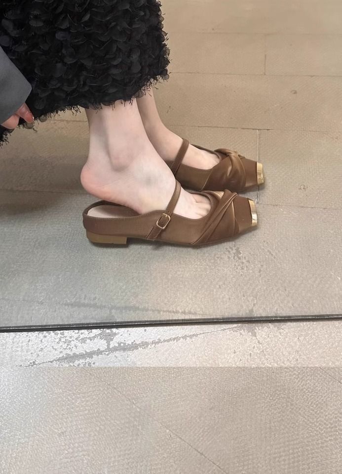 Baotou Women's Half Slippers 2025 Summer New French Increase Slippers_voghion.com