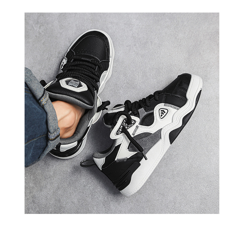 Man Work Shoes Basketball Shoes Sneakers Fabric Mesh Shock Absorption Footgear Sneakers_voghion.com