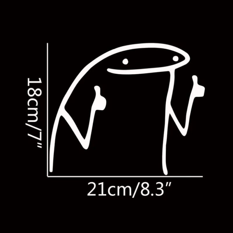 Reflective car stickers thumb stickers cartoon character car stickers line patterned glass car stickers_voghion.com