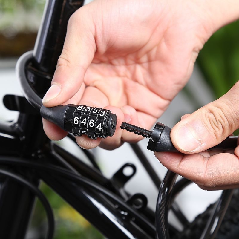 Chaîne antivol pour vélo électrique de montagne à combinaison à quatre chiffres 532_voghion.com