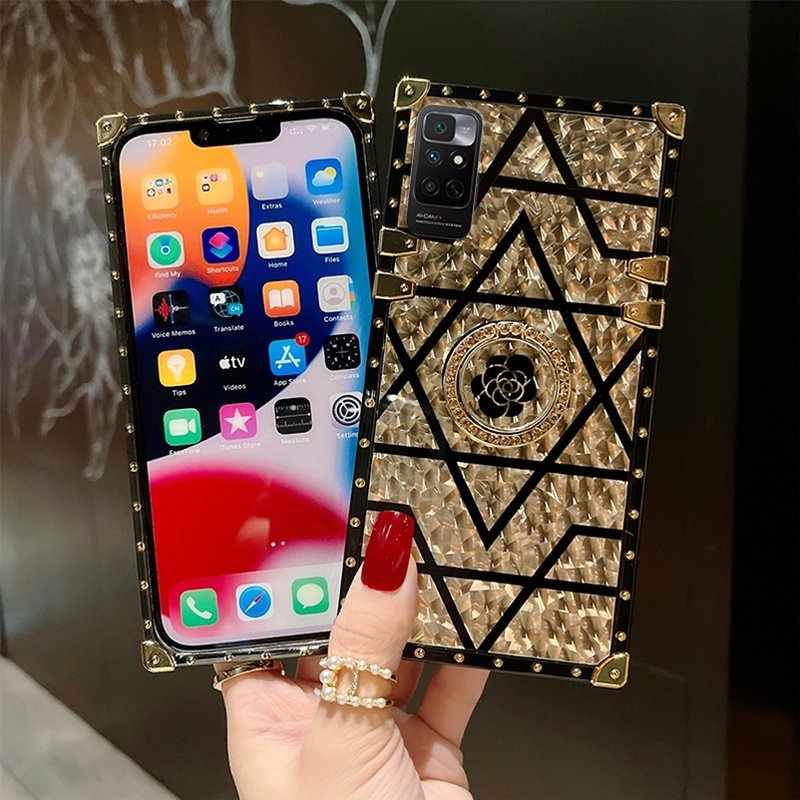 Luxury Glitter Phone Case for Samsung Galaxy A73 A54 A53 5G A14 A04 A13 A52s A31 A71 4G A34 A50s A33 A12 A30 M32 Girl Ring Cover_voghion.com