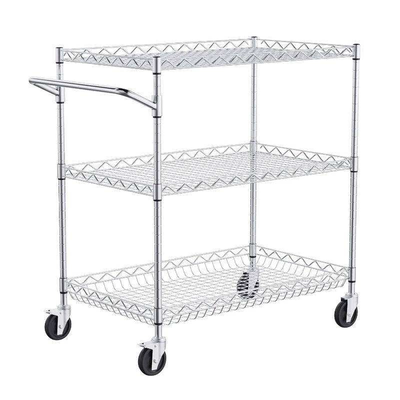 6 661 Ruote per carrello con ganci per carrello su LBS 30x18x32,4 3 Tier Utility_voghion.com