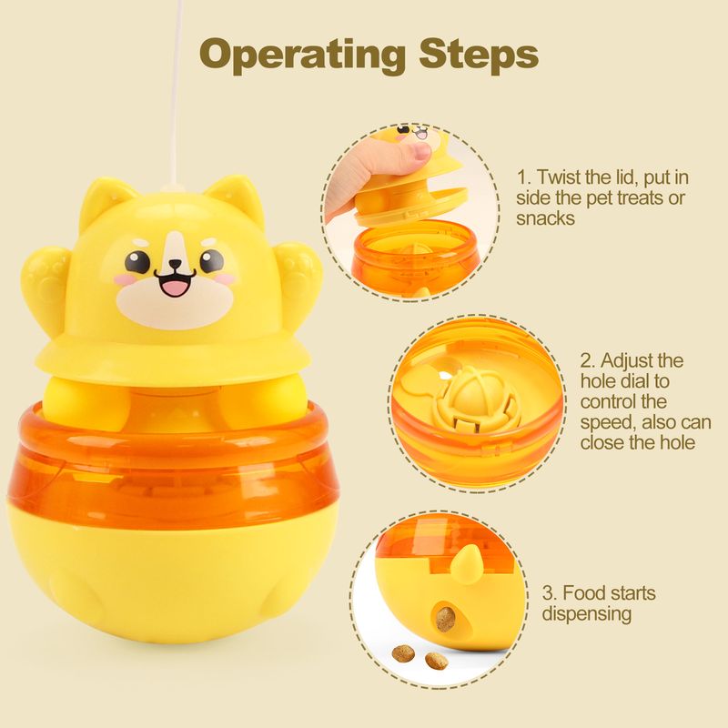Nouveau distributeur de friandises Wand Teaser Tumbler pour chat, jouet anti-ennui_voghion.com