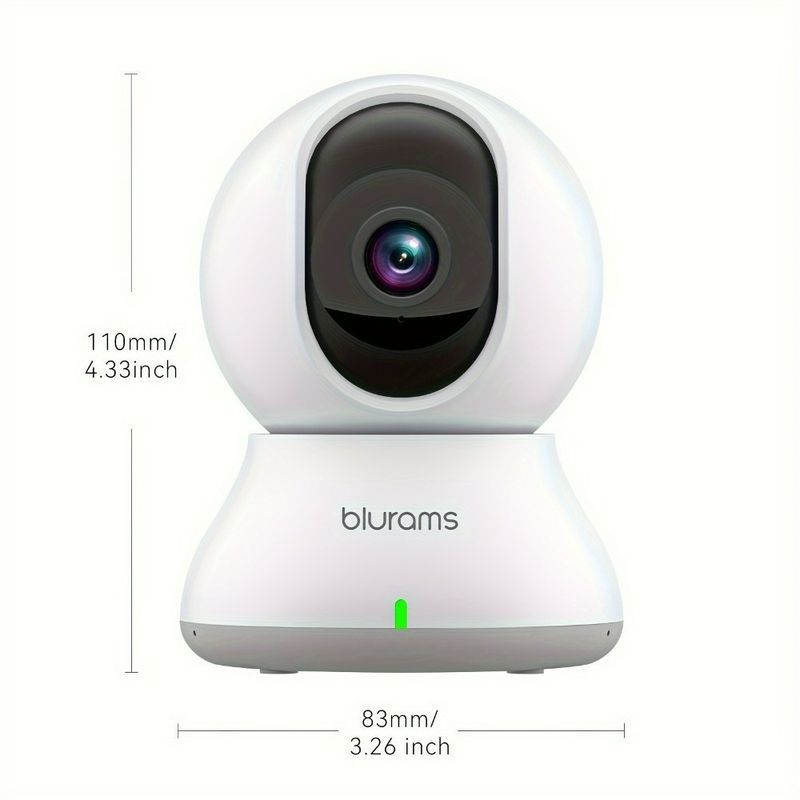 1080P WiFi-Sicherheitskamera mit Nachtsicht, geeignet für die Überwachung von Innenräumen und die Fernüberwachung_voghion.com