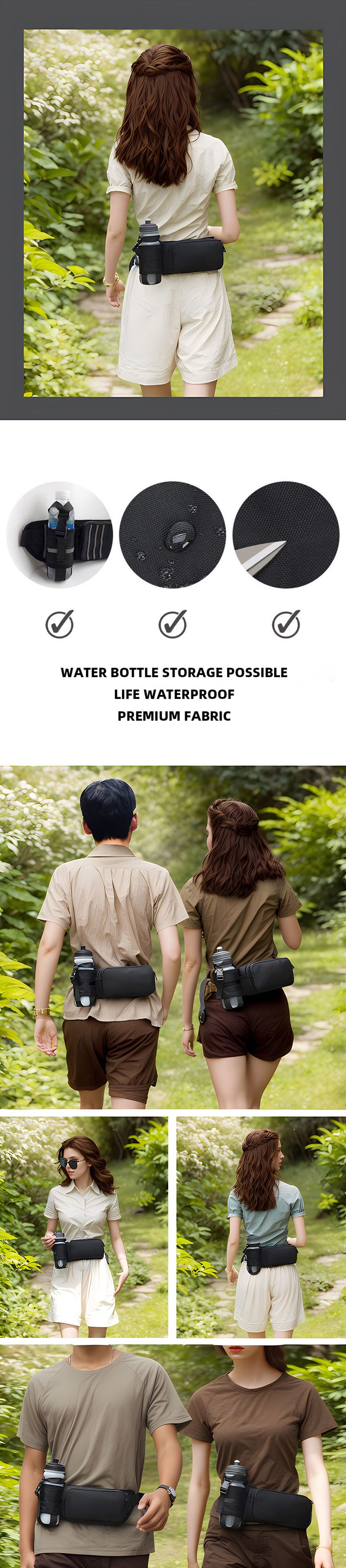 Wear Resistant Nylon Ultra Light Running And Cycling Waist Bag_voghion.com