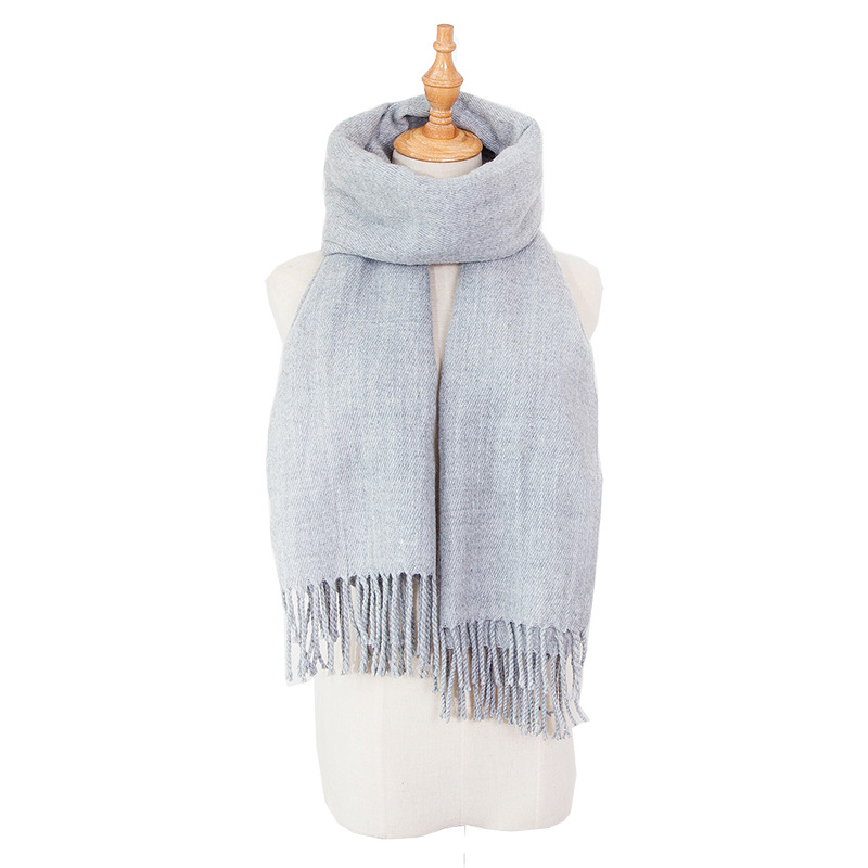 Women's Scarves imitation cashmere solid color scarf men and women couples solid color scarf shawl _voghion.com