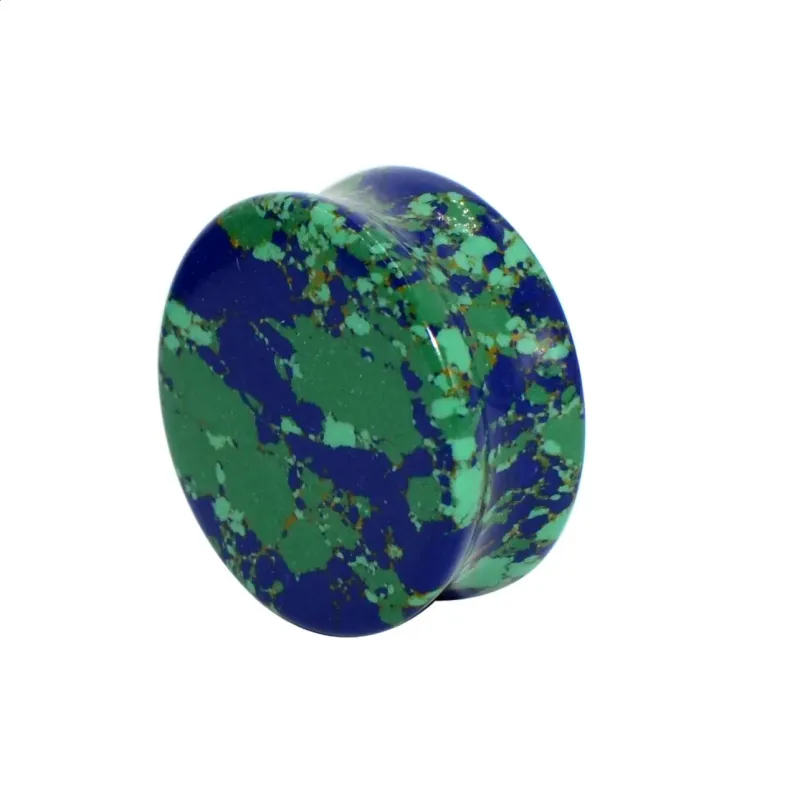 2 Stück Naturstein Doppelt ausgestellter Opal-Quarz-Ohrtunnel, farbiges Expandergewicht, Körperpiercing-Schmuck 241217_voghion.com