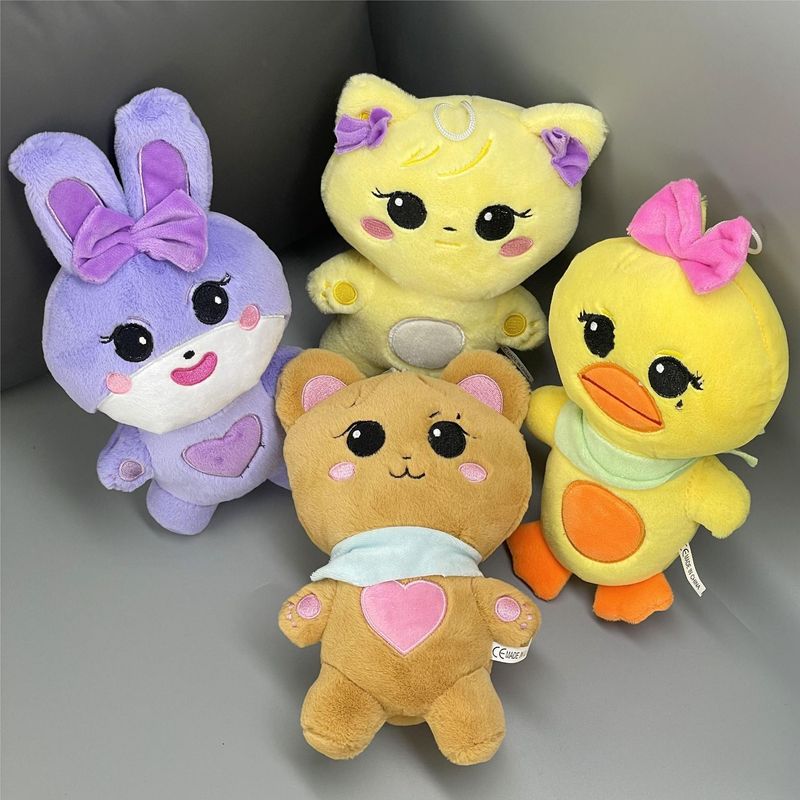 Plush Doll - Born Pink World Tour Collectible, Soft & Huggable K-Pop Merch For Fans (Purple/Brown/Yellow)_voghion.com