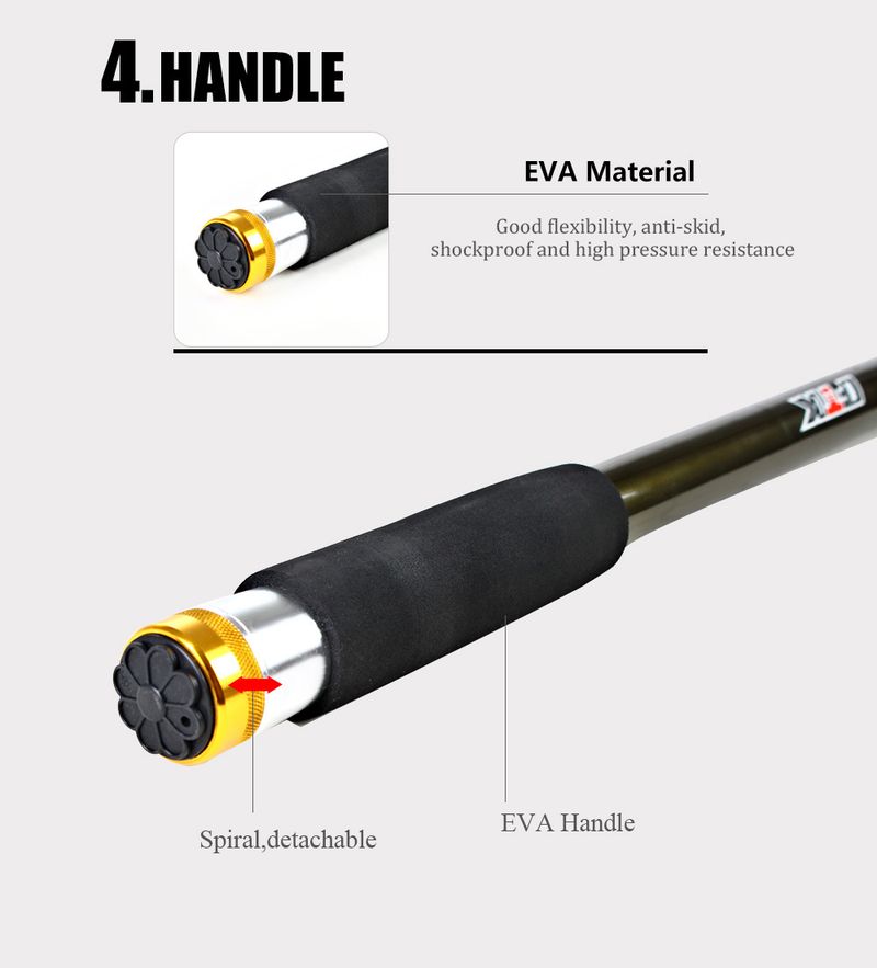 Teleskop-Rute aus Carbon für weite Würfe, handgeführt, für den Meeresangelsport (Doppelverwendung)_voghion.com