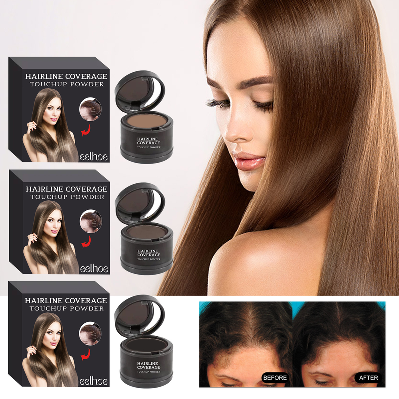 EELHOE abdeckender Toner, dick, tragbar, einfach aufzutragendes Haaransatz-Concealer-Kosmetikpulver_voghion.com