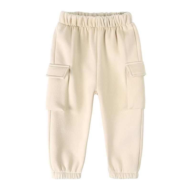Conjunto de suéter informal para niño: sudadera de algodón cálido y pantalón deportivo para otoño e invierno (de 3 a 8 años, marrón, caqui y gris)_voghion.com