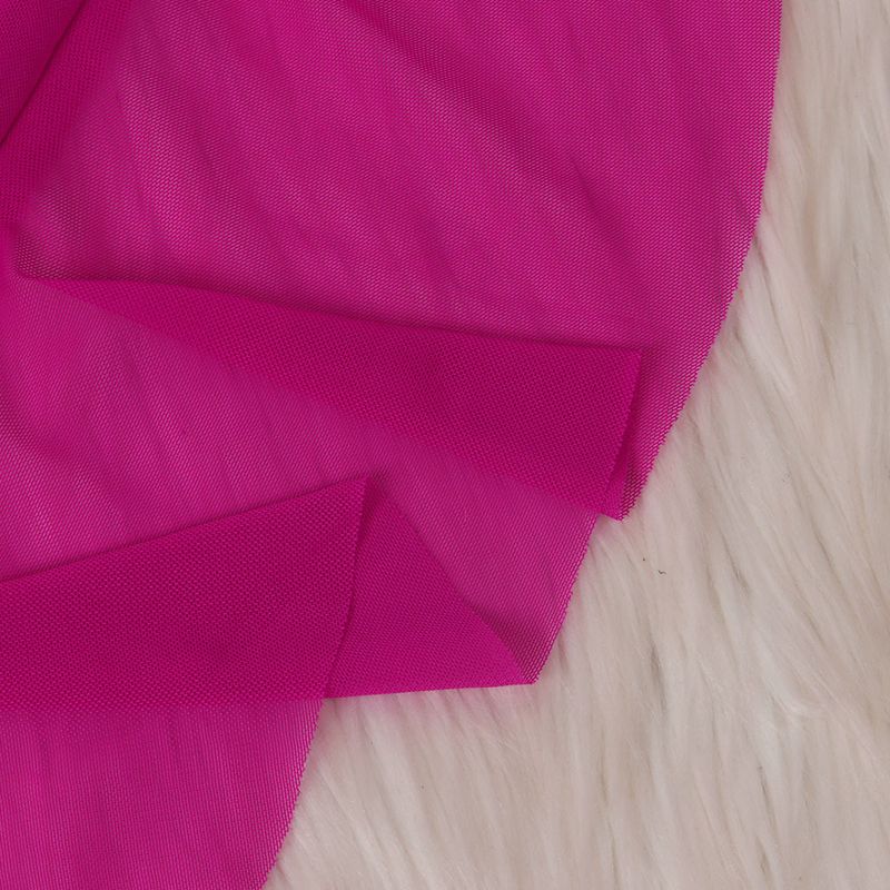 Vêtements pour femmes, maillot de bain de couleur unie, ensemble deux pièces en gaze en maille_voghion.com