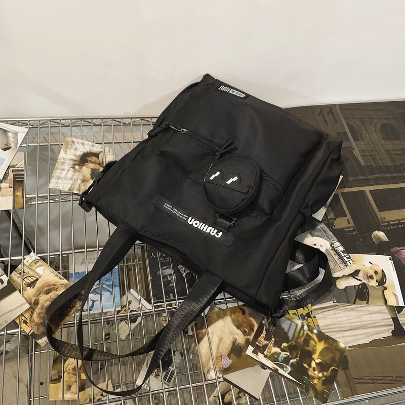 Men's Large Capacity Handbag Single Shoulder Crossbody Bag Middle High School Students, Suitable For Classes, Tutoring,_voghion.com