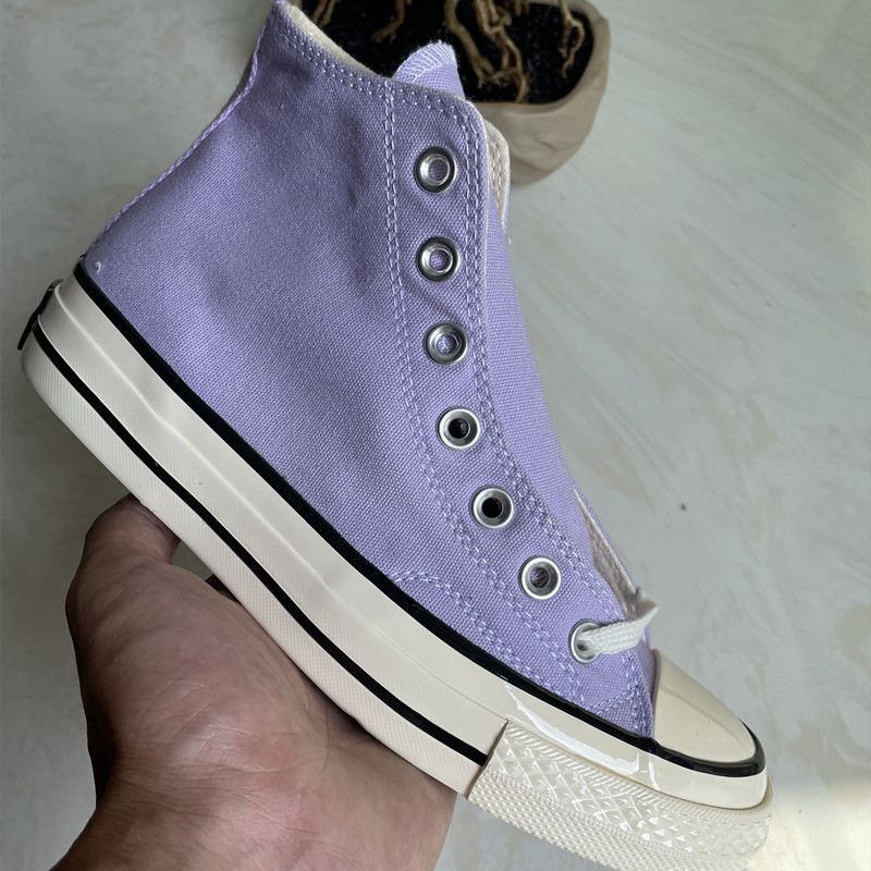 New 1970S Classic High Top Canvas Vulcanized Shoes, Couple Casual Shoes_voghion.com