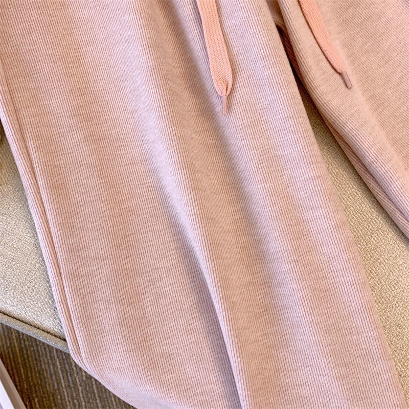 Women's Clothing A Complete Set Of Casual Sports Style Hooded Sweater Jacket For Fat Girls To Look Slim In Pants_voghion.com