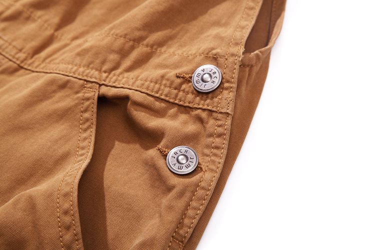 Man's clothing Overalls men's loose straight-leg overalls trend with ripped retro casual jeans trend_voghion.com