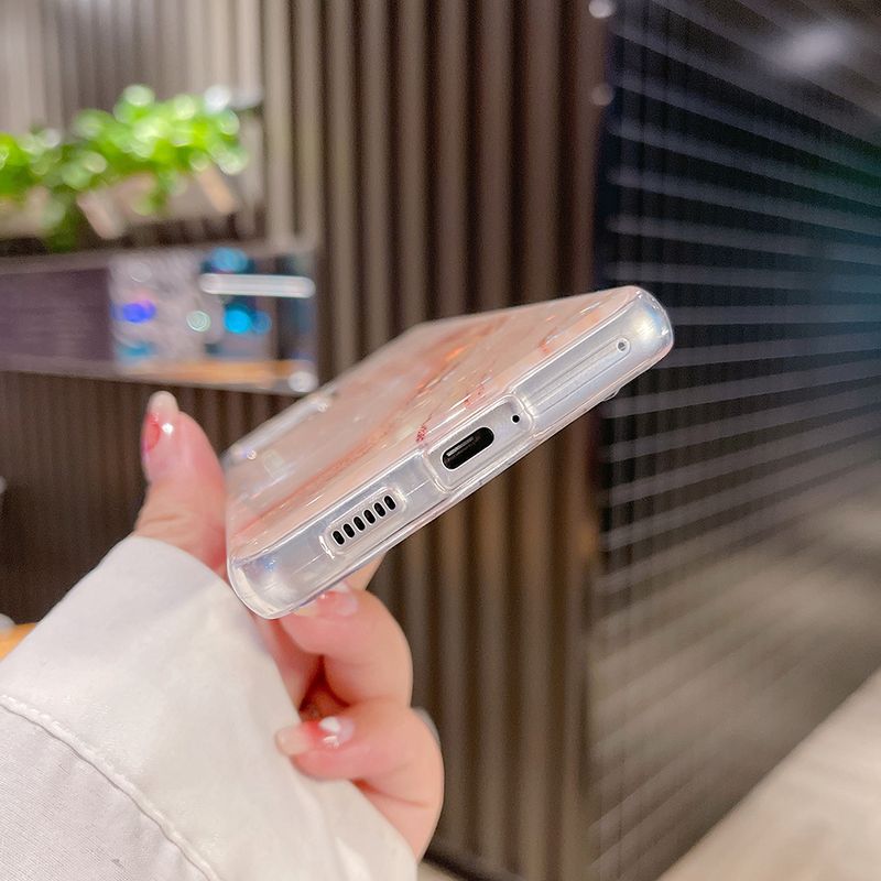 Pre Samsung Galaxy S24 S23 S22 Ultra Plus FE A52S A53 A24 A54 A23 A14 puzdro s pokovovaním z mramoru, mäkké nárazuvzdorné puzdro_voghion.com