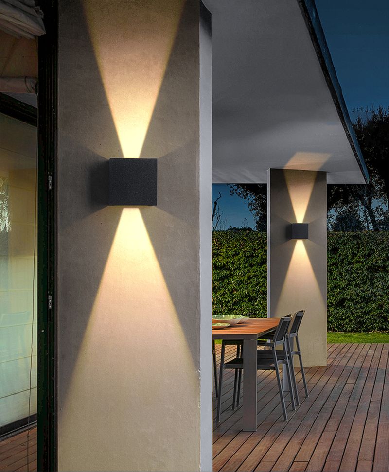 12W Wasserdichte Außenlampen Einstellbarer Lichtwinkel Lichter Wandleuchte Für Garten Veranda Terrasse Balkon Beleuchtung Wandleuchte_voghion.com