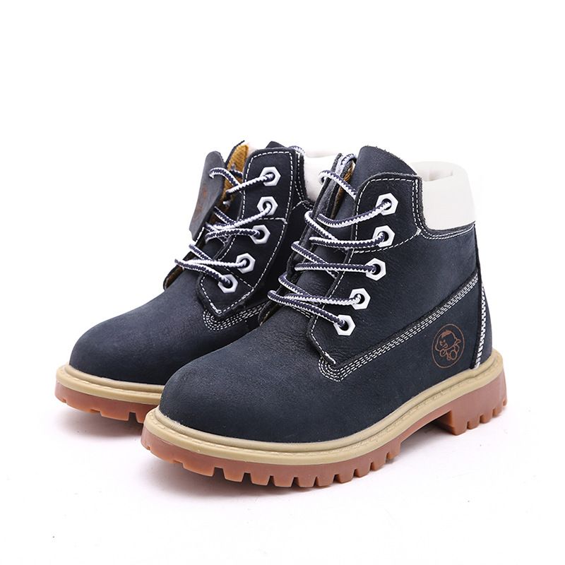 Scarpe da bambino Martin 2024 autunno inverno nuovo stile coreano per bambini ragazzi ragazze corte genitore-figlio deserto vera pelle_voghion.com