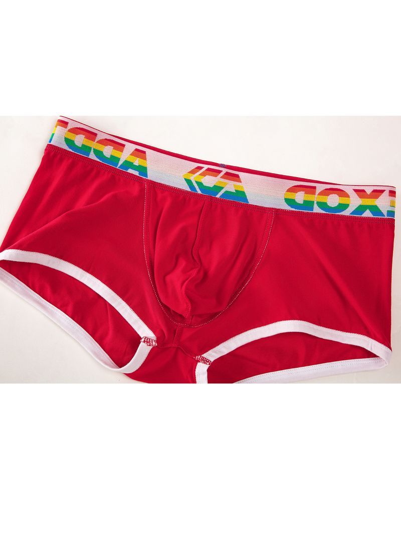 KSS/SECRET 6er-Pack mehrfarbige Boxershorts in Übergröße mit Regenbogenbund und mitteltiefem Bund für Herren_voghion.com