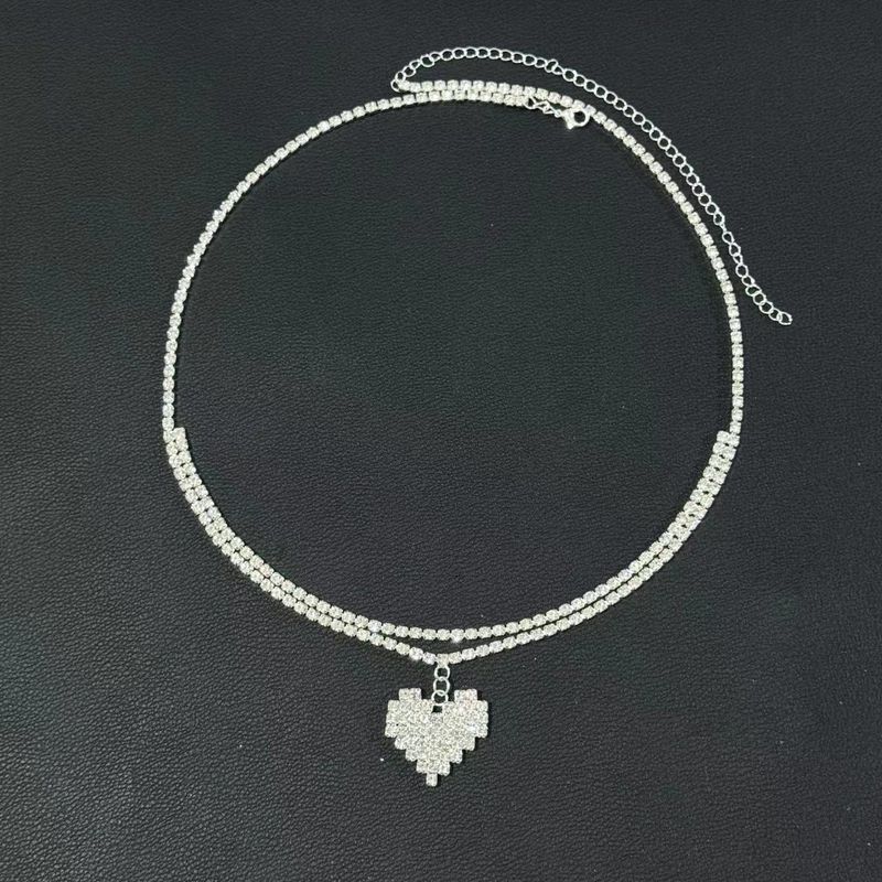 Catena per il corpo con ciondolo a forma di cuore a doppio strato, sexy e alla moda, con diametro completo, per ombelico e danza del ventre_voghion.com