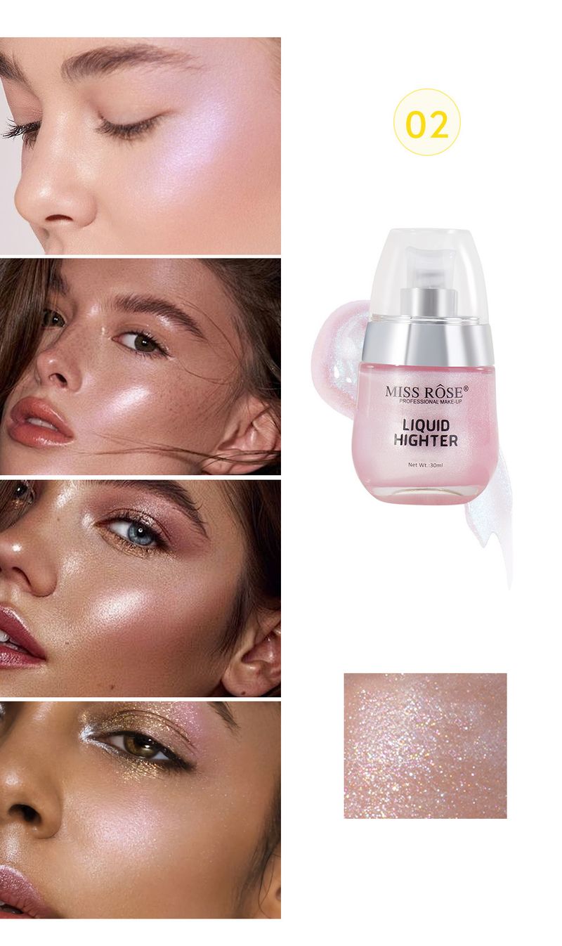 MISSROSE Pearlescent Liquid Highlighter - Ultra-Shimmer, Mermaid Starry Sky Effect, Natural Brightening For Eyes & Body_voghion.com