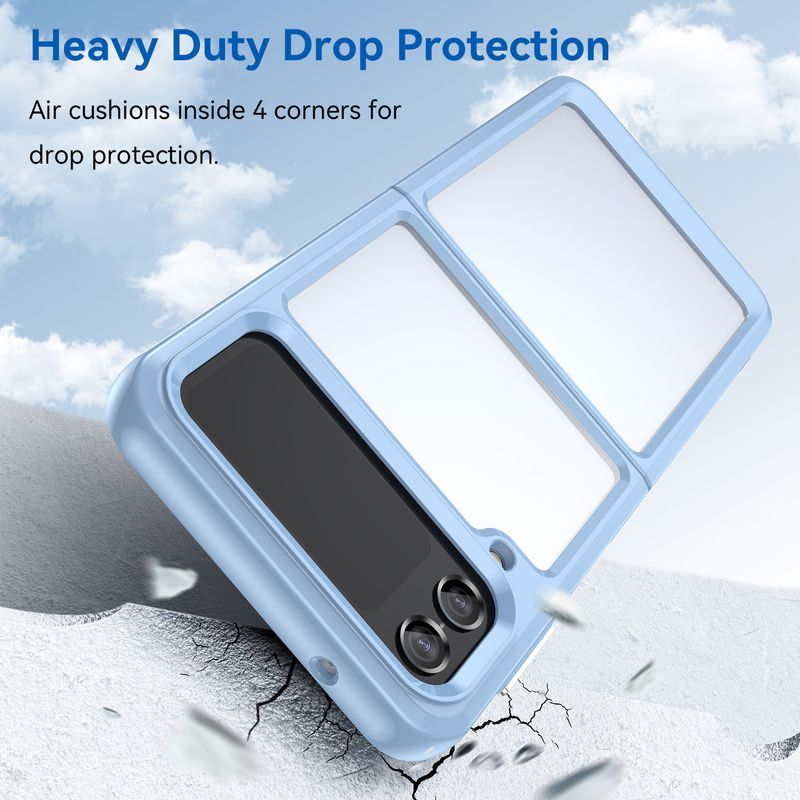 Suitable For Colorful Samsung Fold3 Z Flip3 Phone Cover Full Coverage Acrylic Solid Color Shockproof Case_voghion.com