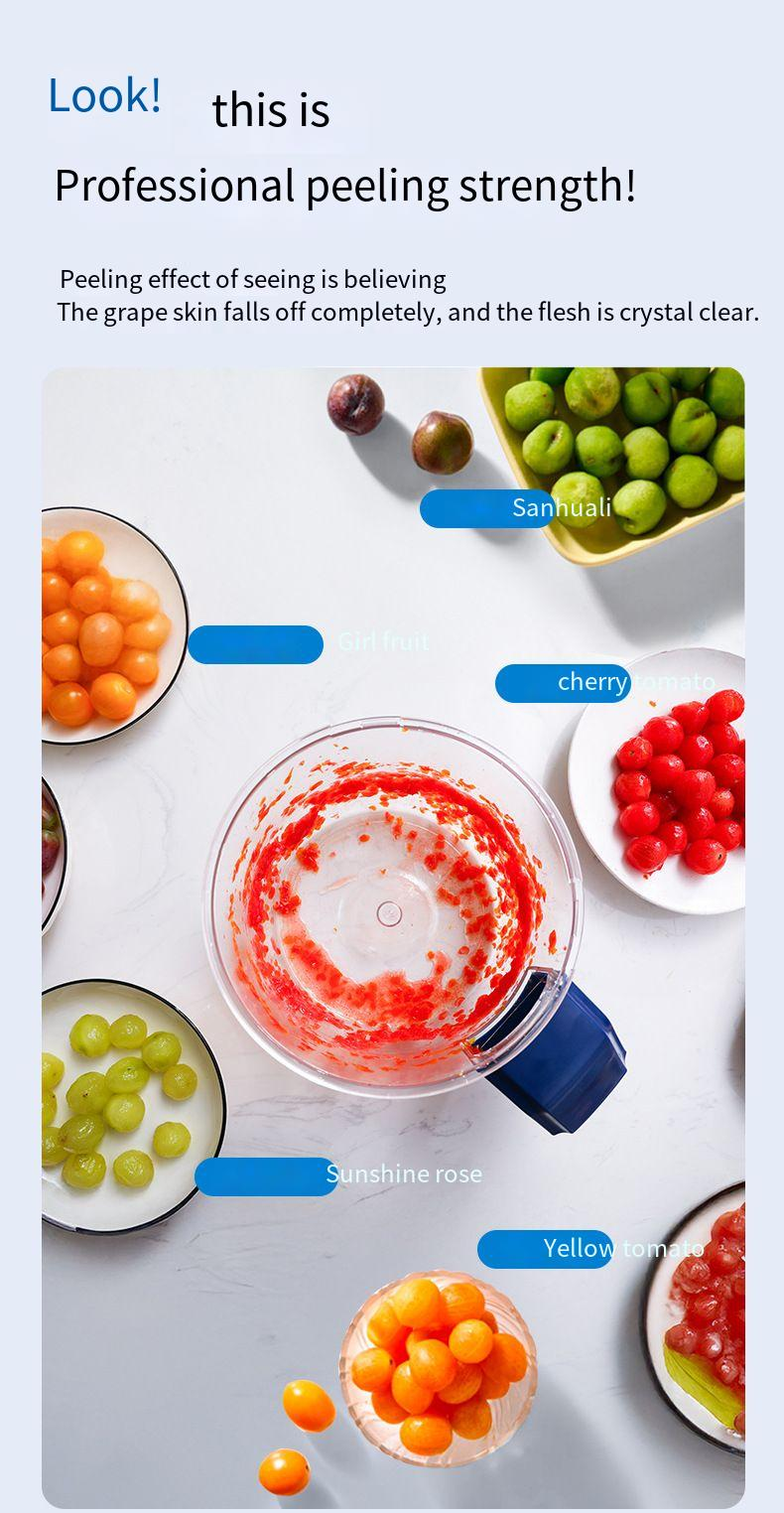 Pelador de uvas eléctrico automático para pelar frutas y verduras._voghion.com
