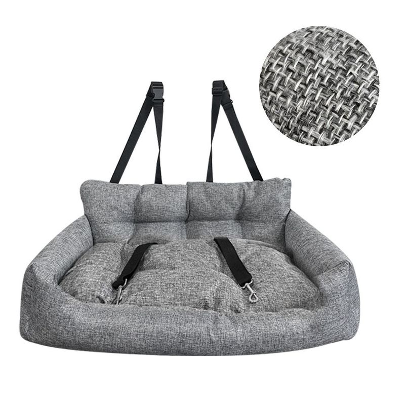 Cojín de gran venta para mascotas, asiento trasero doble, nido para perros y gatos para las cuatro estaciones_voghion.com