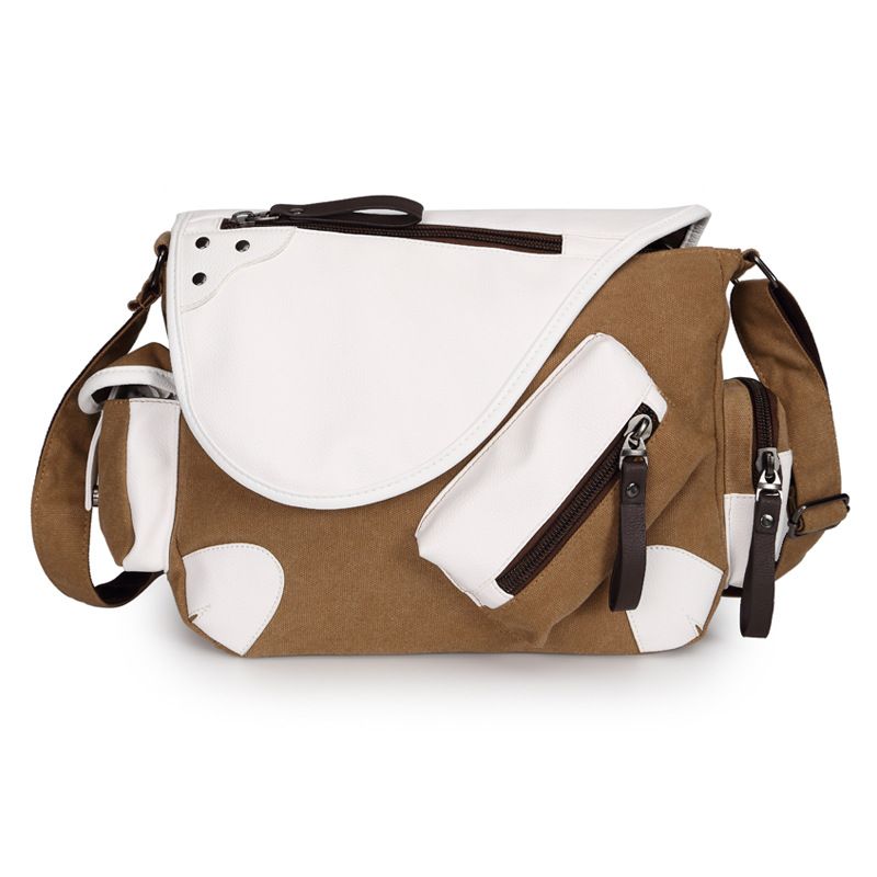 Fashion shoulder bag, crossbody bag, canvas men's bag, student backpack, outdoor travel bag_voghion.com