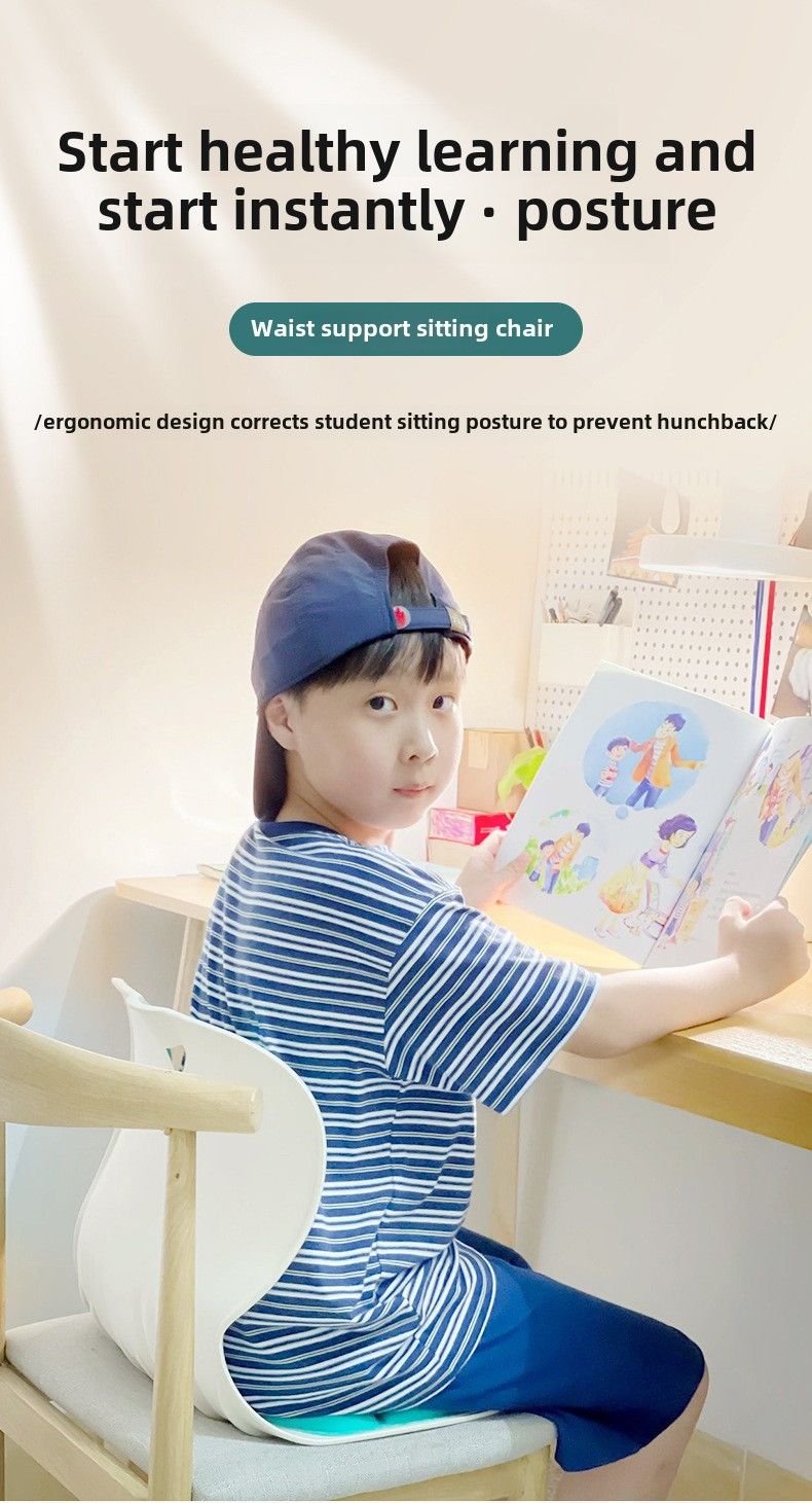 Waist Seat Cushion Children's Student Office Sitting For A Long Time Is Not Tired Artifact Ergonomic Chair Petal Seat Cushion Cushion Integrated_voghion.com