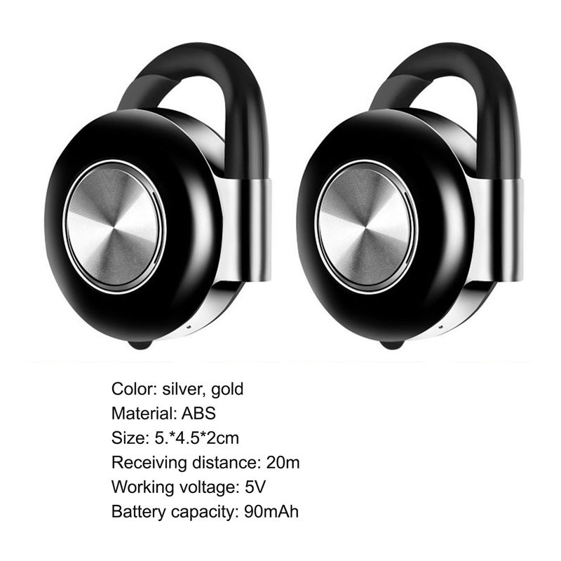 Earphone Earbud Latency Bluetooth-compatible Low Wireless Portable Ear Hook Stereo for Mobile Phone bud_voghion.com